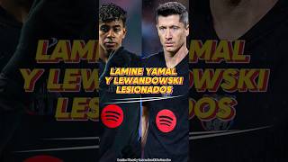 Lamine Yamal y Lewandowski lesionados lamineyamal lewandowski lesion fcbarcelona [upl. by Tadeo]