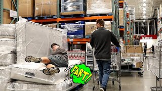 Funny Wet Fart Prank At Costco [upl. by Benjamen411]