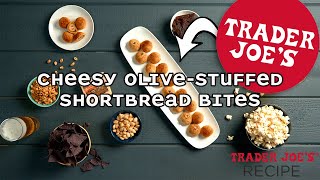 Cheesy OliveStuffed Shortbread Bites  Easy Trader Joe’s Appetizer Recipe [upl. by Ninehc]