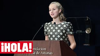 Los mensajes más significativos de Leonor desde que tomó la palabra en los Princesa de Asturias [upl. by Chapel]