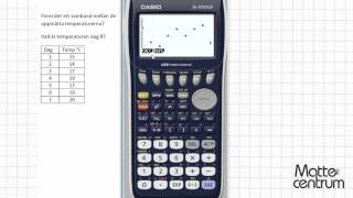 Regressionsanalys  Grafräknare II  Matematik 2 [upl. by Eitsirhc604]