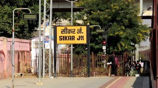 Bikaner Kolkata Pratap Express arriving Sikar on Diverted Route [upl. by Buckingham]