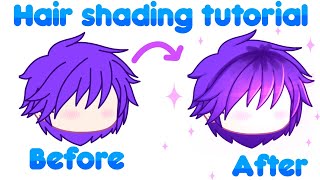 Hair Shading Tutorial  Gacha Club  Ibispaint X [upl. by Anneirb]