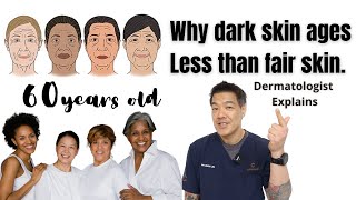 The truth why DARKER skin types AGE LESS than lighter skin  Dermatologist Explains [upl. by Avram]