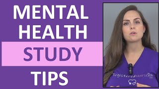 How to Study for Mental Health Nursing in Nursing School [upl. by Wil]