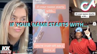 If Your Name IsStarts With Tik Tok Challenge [upl. by Daisi]