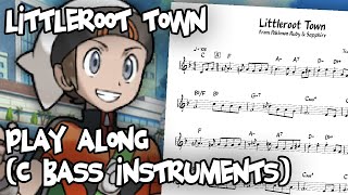 Littleroot Town  Play Along  C Bass Version [upl. by Kcirderfla]