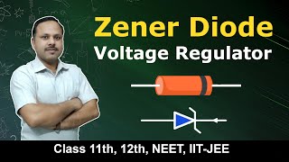 Zener diode as a Voltage regulator  Semiconductor electronics  12th Physics Term 2 cbse [upl. by Paynter]