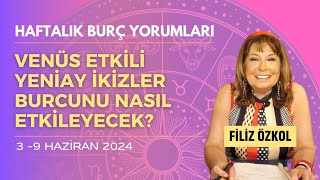 VENÃœS ETKÄ°LÄ° YENÄ°AY Ä°KÄ°ZLER BURCUNU NASIL ETKÄ°LEYECEK HAFTALIK BURÃ‡ YORUMLARI 39 HAZÄ°RAN 2024 [upl. by Oloap73]