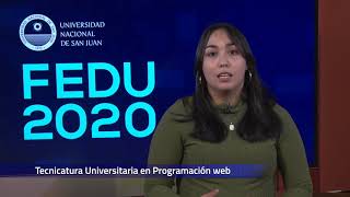 Tecnicatura Universitaria en Programación Web  Feria Educativa UNSJ [upl. by Edme266]