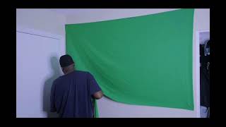 Vlogmas DIY Green Screen Set Up Day 2 [upl. by Elocen]