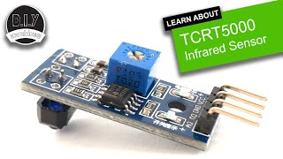 TCRT5000 Infrared Reflective Sensor  How it works and example circuit with code [upl. by Eleirbag]