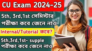 CU exam date 2024  5th and 3rd semester exam date  CU supplementary exam date  1st semester exam [upl. by Nigle]