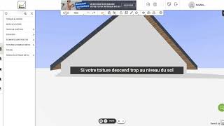 Tutoriel  Corriger une toiture trop proche du sol sur loutil plan 3D Kazaplan [upl. by Enelkcaj]