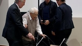 93yearold Nazi guard on trial for his role at Auschwitz [upl. by Ailecra]