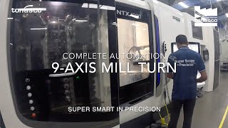 DMG Mori 9axis Mill Turn Complete Automation [upl. by Wilfrid]