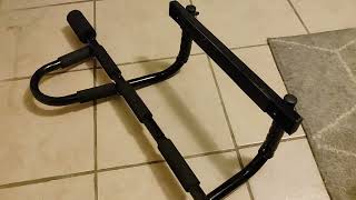 ProsourceFit Heavy Duty Mount Pull Up Chin Up Bar Review [upl. by Acirred103]