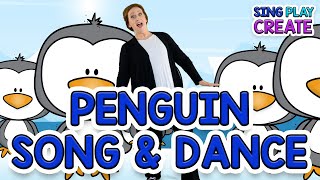 Penguin Song and Dance Winter Brain Break Penguin Action Song Sing Play Create [upl. by Rea]