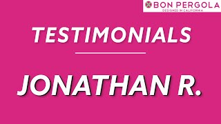 BON Pergola Testimonial  Jonathan R [upl. by Godfrey744]