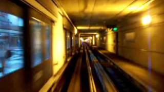 Denver International Airport DEN Subway Train Terminal to Concourse A [upl. by Honey]