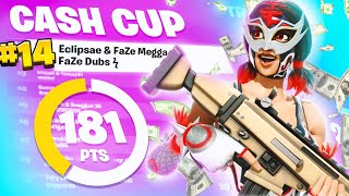 DOMINATING 🥵 the FIRST Cash Cup of the Year  FaZe Dubs Megga  Eclipsae [upl. by Hgielra]