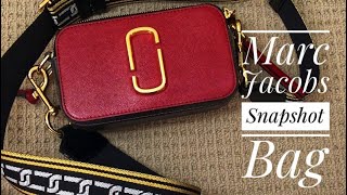 Marc Jacobs Snapshot bag  Close Up Look  What Fits Inside [upl. by Oiramed831]