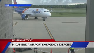 MidAmerica Airport emergency exercise taking place today [upl. by Kus]