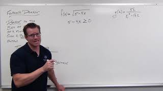 Finding the Domain of Functions Precalculus  College Algebra 4 [upl. by Giselbert]