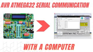 ATMega32 UART Programming  ATmega32 PC Serial Communication [upl. by Giacobo]