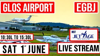 Glos Airport EGBJ  Live Stream Saturday 1st June 1030L✈️ [upl. by Ittam]