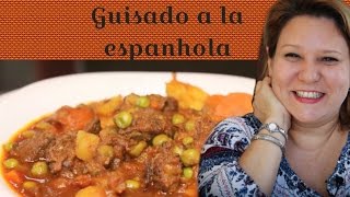 COMO FAZER GUISADO DE CARNE NA ESPANHA ESTOFADO DE TERNERA [upl. by Mathilda]