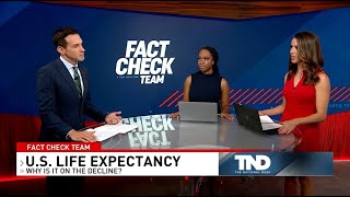 Why is life expectancy in the US dropping  Fact Check Team [upl. by Laucsap]