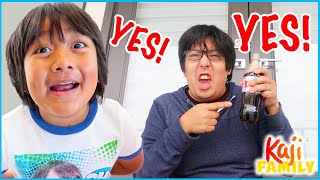 Ryan tells Daddy said YES to EVERYTHING for 24 hrs challenge and more [upl. by Akeimahs]