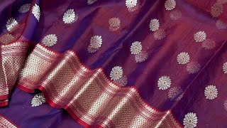 whatsapp 8446603061pure handmade chanderi silk saree [upl. by Hervey]