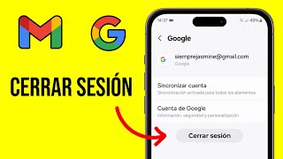 Como QUITAR cuenta GOOGLE en android  Como CERRAR SESION en GMAIL en celular [upl. by Irpac15]