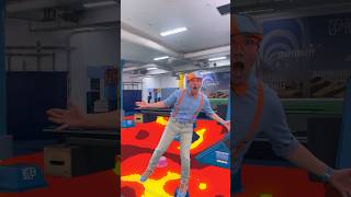 Blippis Floor is Lava Balance Beam Challenge blippi shorts [upl. by Alejandra]