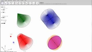 Solids of rotation Solids in 3D with geogebra3247 [upl. by Janie162]