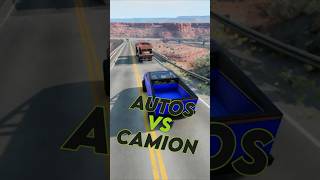 AUTOS vs CAMIÓN Sobrevives beamngdrive assettocorsa forzahorizon gta [upl. by Ardnik]