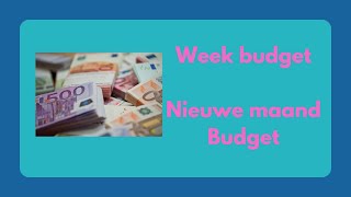 Budget  Maand verdeling nieuwe maandbudget [upl. by Cyprus]