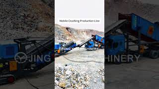 Mobile Crushing Production Linemachine crush mobile limestone granite quartz jycrusher [upl. by Anilorak]