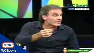 Oscar Ruggeri en Tiempo Extra quotAfilaba mis taponesquot [upl. by Ynattir818]