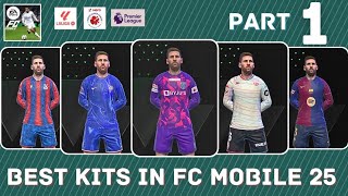 Best kits in fc mobile 25 🔥 all new jerseys in fc 25 ✨ [upl. by Lamhaj645]