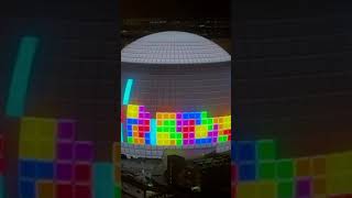 Watch Sphere play Tetris 🤔☺️🥳 lasvegas sphere [upl. by Agee513]