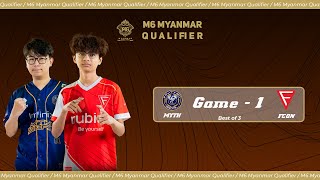 Game  1 MYTHIC SEAL vs FALCON ESPORTS  M6 Myanmar Qualifier [upl. by Adnorrahs]