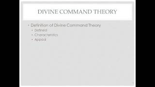 Ethics Divine Command Theory [upl. by Gefen]