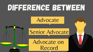 Difference between Advocate Senior advocate and Advocate on Record  In Hindi by Anuj sharma [upl. by Sackville318]