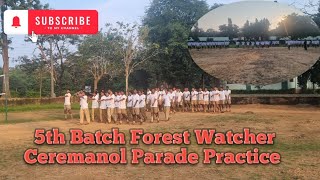 5th Batch Forest Watcher Ceremanol Parade Practice FTC TATTIHALLA 202425CanaraU KKFD [upl. by Izabel]