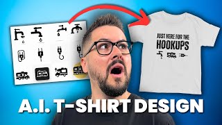 How I Design TShirts With AI For Print On Demand 2024 [upl. by Artina813]