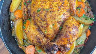 Oven Roasted Chicken and Potatoes  Whole Chicken  FRUGALLYT [upl. by Debra]