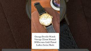 Omega nữ bọc vàng Omega Deville Watch Vintage 22mm Manual 20Microns Gold Plated Ladies Swiss Made [upl. by Dowd]